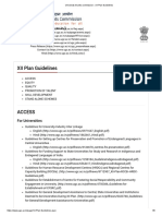 University Grants Commission - XII Plan Guidelines