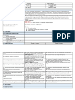 I.Objectives: School: Grade Level: 8 Teacher: Learning Area: English Teaching Dates and Time: Quarter: Fourth