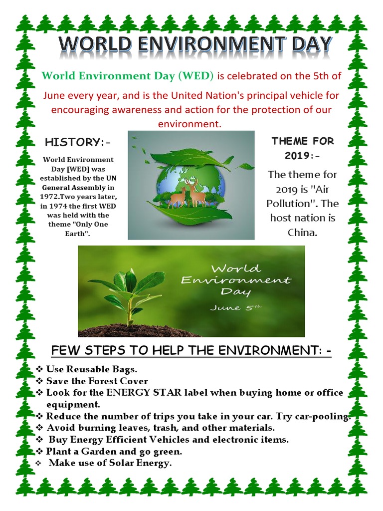 Eco-Friendly Tips for World Environment Day | PDF