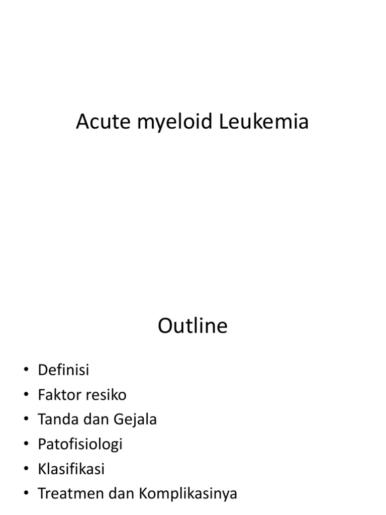 Acute Myeloid Leukemia | PDF