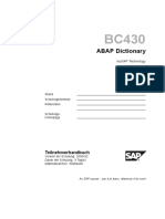 BC430 ABAP Dictionary