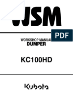 KUBOTA KC100HD DUMPER Service Repair Manual PDF