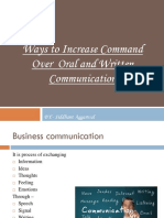 Ways To Increase Command Over Oral and Written Communication