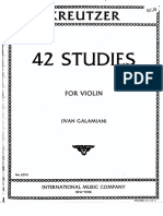 Kreutzer 42 Studies Galamian Edition