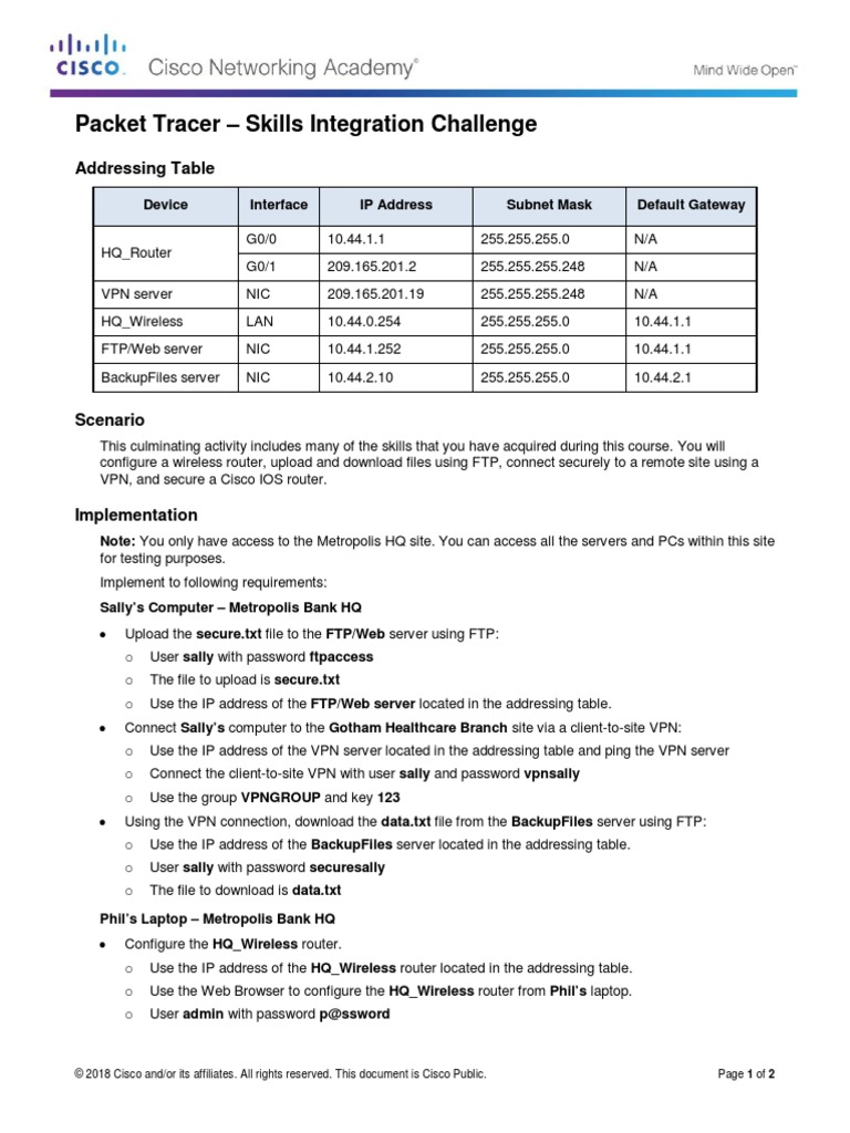 Packet Tracer 11 9 3 Solved Common Student Problems - v39i443