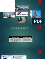 Cemex analisis industria cemento México