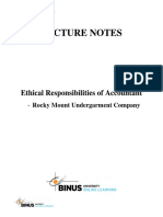 Lecture Notes: Ethical Responsibilities of Accountant