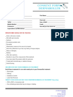 DermaRoller Consent Form 2011