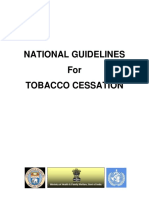 National Guidelines For Tobacco Cessation: Ministry of Health & Family Welfare, Govt of India