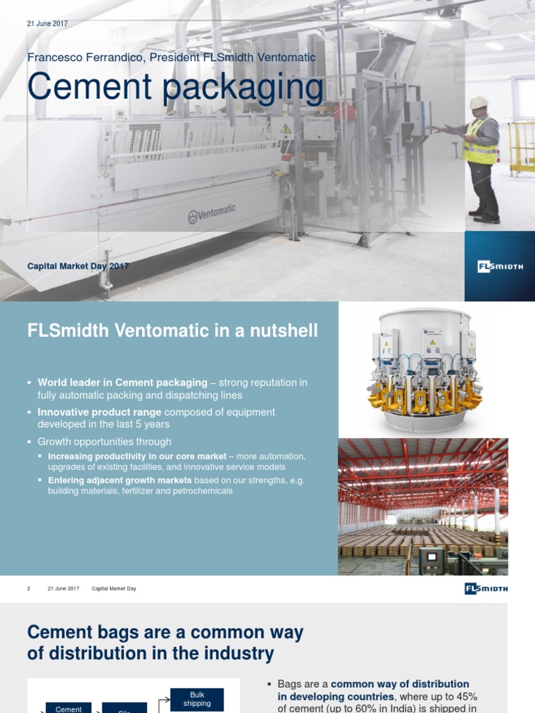 FLSmidth Ventomatic: Cement Packing Innovations | PDF | Automation ...
