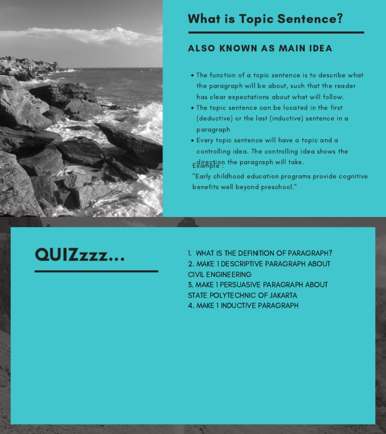 Understanding Topic Sentences | PDF | Career & Growth | Science ...
