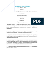 Poder Público - Rama Legislativa: Ley 1930 de 2018