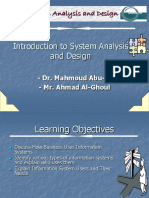 System Analysis and Design Introduction