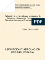 NORMATIVIDAD VIGENTE EN LA ADMINISTRACION DE OBRA IMSS Puebla