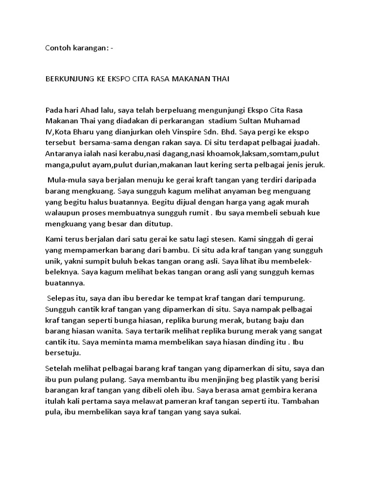 Contoh Karangan Pdf
