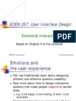 SOEN 357 Emotional Interaction Chapter Summary