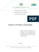 Empuxo e Princípio e Arquimedes