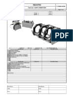 Check List - Equipo de Termofusión