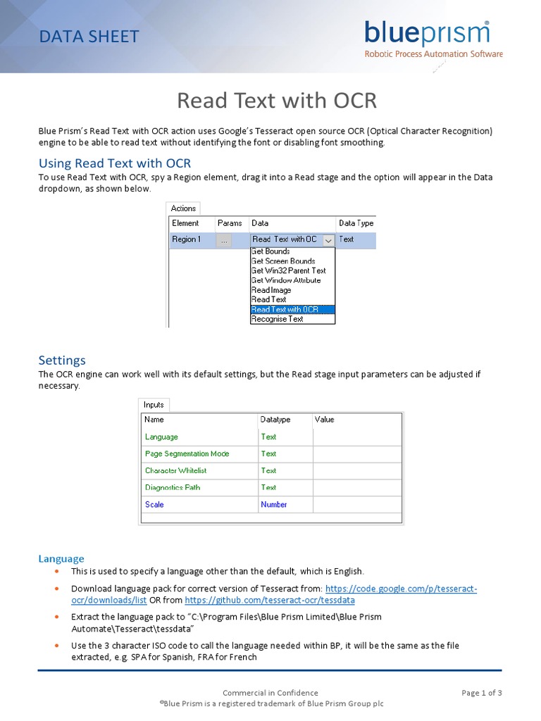 Guide To Reading Text With OCR PDF | PDF | Optical Character ...