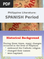 Philippine Literature:: SPANISH Period