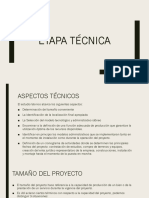 etapa tecnica