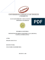 Desarrollo Sostenible Definición de Desarrollo Sostenible, Local, Regional, Nacional e Internacional