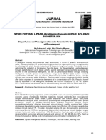 Jurnal: Studi Potensi Lipase Alcaligenes Faecalis Untuk Aplikasi Biodeterjen