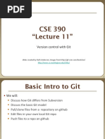 CSE 390 "Lecture 11": Version Control With Git