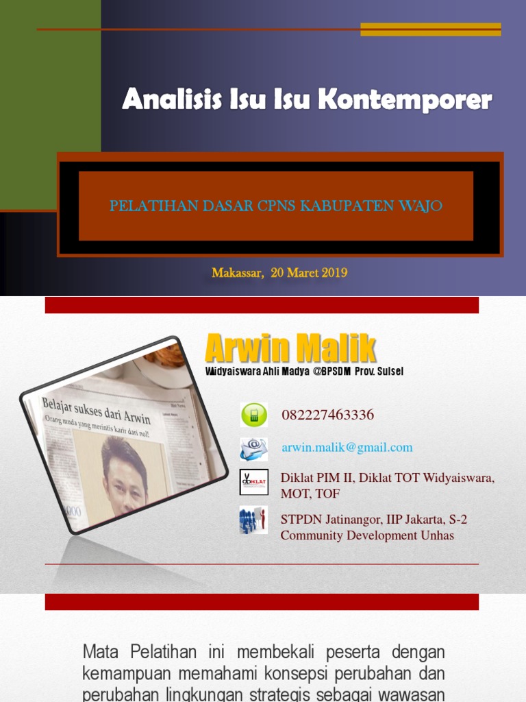 Analisis Isu2 Kontemporer | PDF