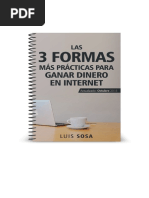 3 Formas Practicas de Ganar Dinero en Internet