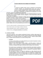 Fundamentos Para La Redacción de Los Trabajos de Investigación