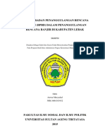 Kinerja Badan Penanggulangan Bencana Daerah (BPBD) Dalam Penanggulangan Bencana Banjir Di Kabupat PDF