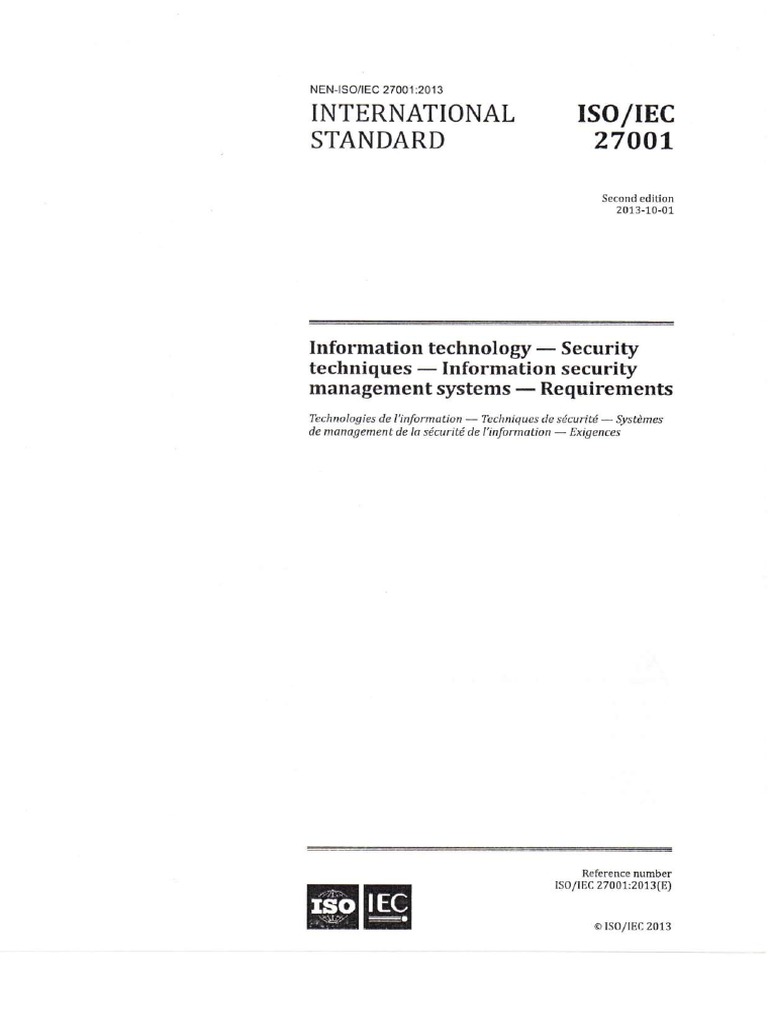Iso Iec 27001 | PDF