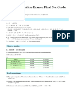 Mamut Matematicas Examen Final Grado 5 Respuestas PDF