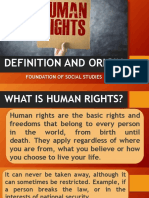 Definition and Origin of Human Rights