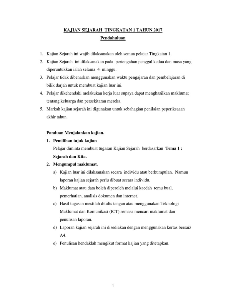 Panduan Kajian Sejarah Pelajar | PDF | Kajian Bahasa Asing