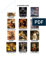 12 Roman Gods: Zeus/ Jupiter Hades/ Pluto Poseidon/ Neptune