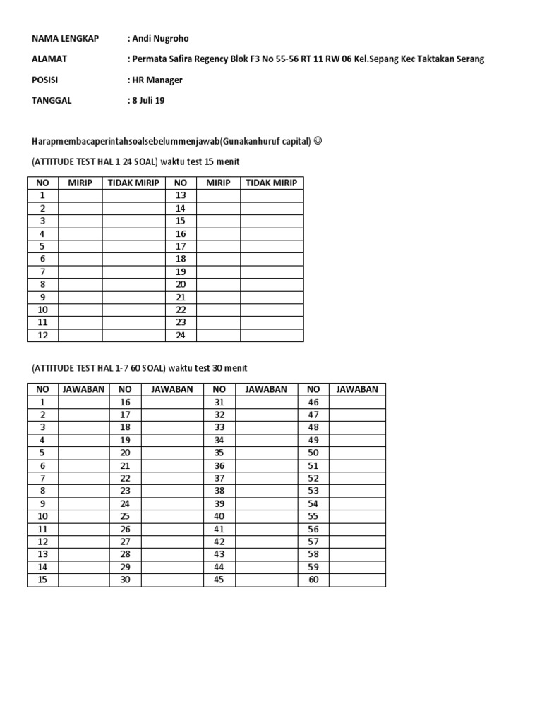 HR Manager Assessment at Safira Regency | PDF