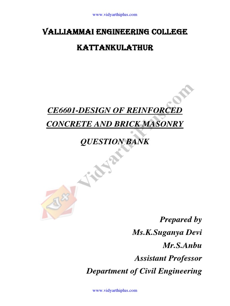 CE6686 - Design of RCC and Composite Structures | PDF | Stairs ...