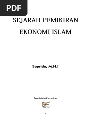 Sejarah Pemikiran Ekonomi Islam Pdf