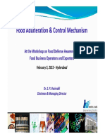 Food Adulteration & Control Mechanism 05 Feb 2013 PDF