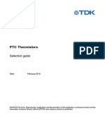 PTC Thermistors: Selection Guide