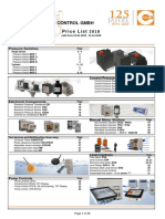 Condor Price List 2018 Customer (Schwarz)