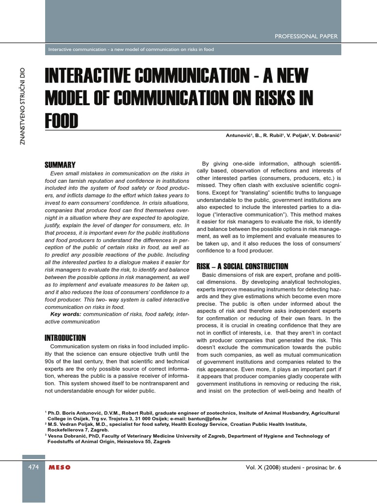 Interactive Communication | PDF | Risk | Risk Management