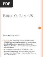 Basics of ReactJS