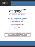 New York State Testing Program Grade 4 Common Core Mathematics Test