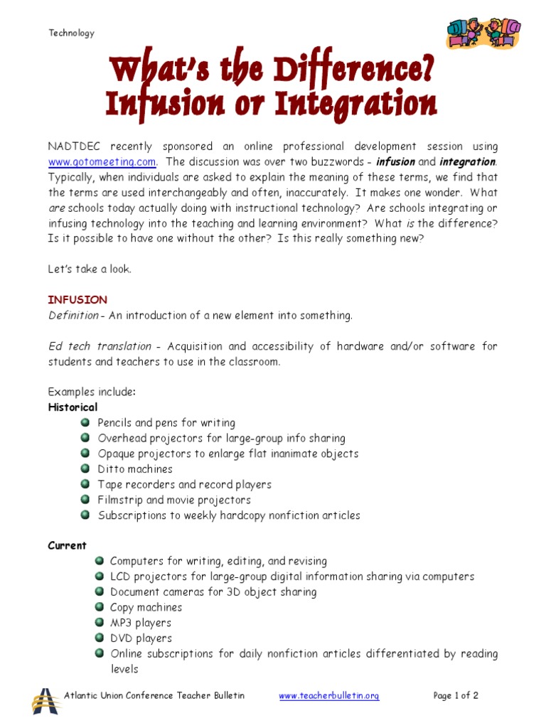 V08te Infusion or Integration | PDF | Media Technology | Communication