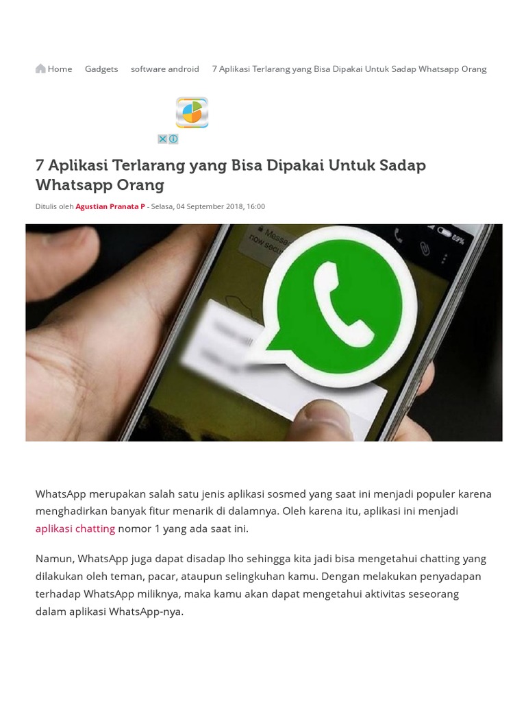 7 Aplikasi Terlarang Yang Bisa Dipakai Untuk Sadap Whatsapp Orang Jalantikus Com Pdf Diunggah Oleh Chemistry