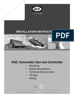 AGC Automatic Gen-Set Controller: Installation Instructions