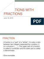 Day1 - Operaitons With Fractions